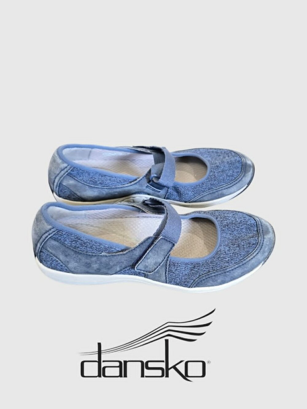 Dansko Leather Suede Hennie Mary Jane Flat Shoes  Womens 38 or USA  7.5 -8